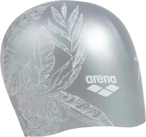 Шапочка для плавания женская Arena SIRENE серебряно-белая 91440-209