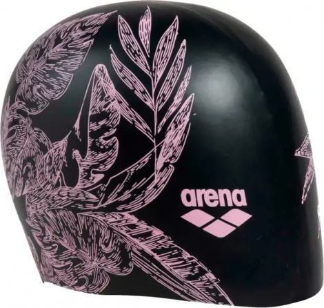 Шапочка для плавания женская Arena SIRENE черно-светло-розовая 91440-208
