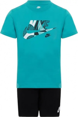 Комплект летний детский Nike OUTSIDE THE LINES бирюзово-черный 86M690-023