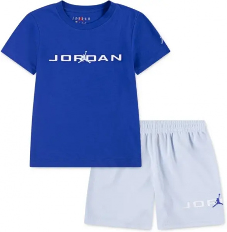 Комплект летний детский Nike JORDAN BASELINE сине-голубой 85D676-U3C