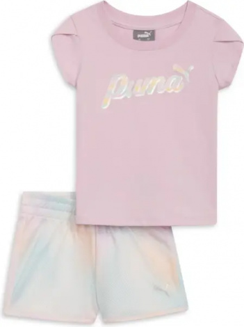 Комплект летний детский Puma SCROLLING LOGO светло-розовый 859950-01