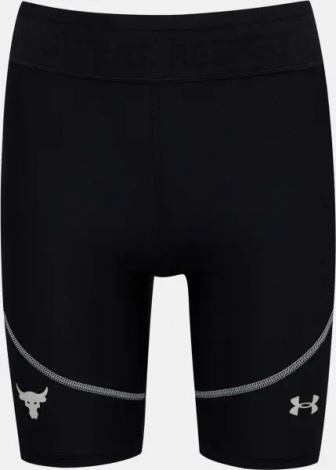Велосипедки жіночі Under Armour PROJECT ROCK HEATGEAR чорно-сірі 1366005-001