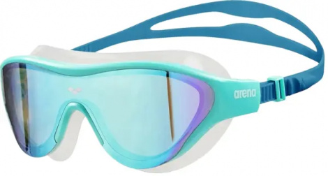 Окуляри для плавання Arena THE ONE MASK MIRROR бірюзово-сині 004308-107