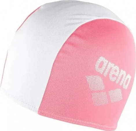 Шапочка для плавання дитяча Arena POLYESTER II JR коралово-біла 002468-910