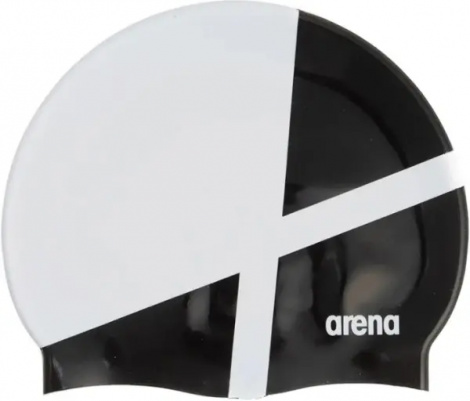 Шапочка для плавания Arena ICONS TEAM STRIPE CAP бело-черная 001463-120