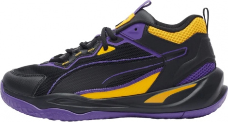 Кроссовки Puma PLAYMAKER 2023 черно-фиолетово-желтые 39233008