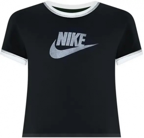 Футболка жіноча Nike SPORTSWEAR GRAPHIC RINGER чорно-біла IF4072-010