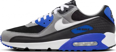 Кроссовки Nike AIR MAX 90 серо-черно-синие IB7672-001