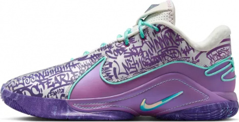 Кросівки баскетбольні Nike LEBRON XXII "MOGUL" фіолетово-біло-блакитні HV8454-001