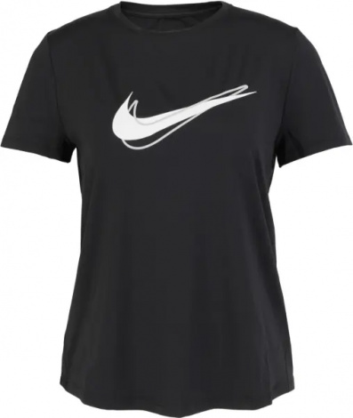 Футболка для бега женская Nike ONE SWOOSH DRI-FIT черная HJ2204-010