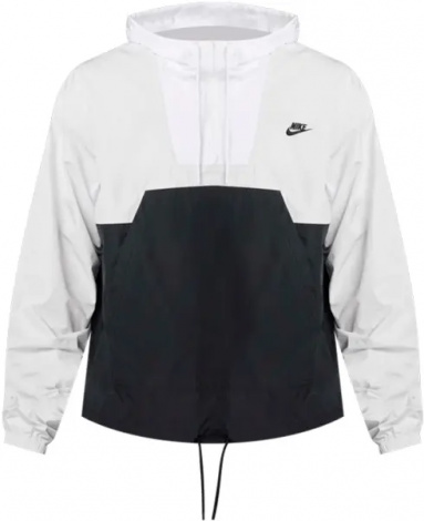 Вітровка Nike CLUB MARINA PULLOVER ANORAK біло-чорна HJ1957-025