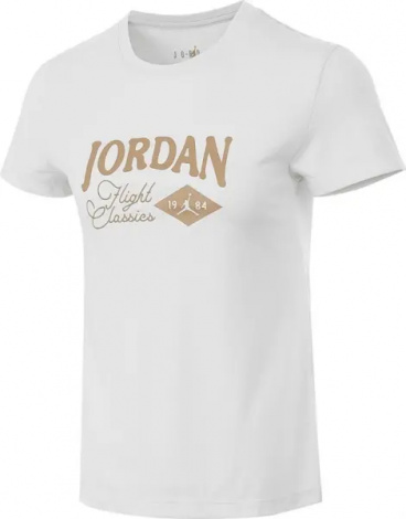 Футболка жіноча Nike JORDAN GRAPHIC SLIM біло-золота FN5723-100