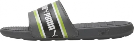 Шлепанцы Puma COOL CAT серо-салатовые 385887-02