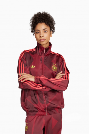 Кофта adidas Germany 2025 Track для женщин - Бордовый