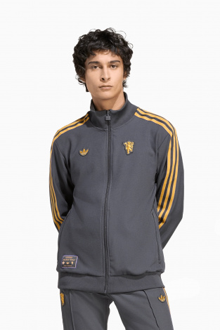 Кофта adidas Manchester United 25/26 Terrace Icons Full-Zip - серый