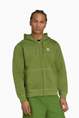 Кофта adidas Trefoil Essentials Full-Zip - зеленый