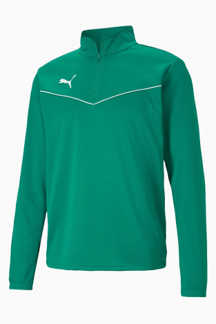 Кофта Puma teamRISE 1/4 Zip Top - зеленый