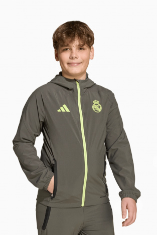 Вітровка adidas Real Madrid 25/26 Competition Vis Tech Travel Junior - зелений