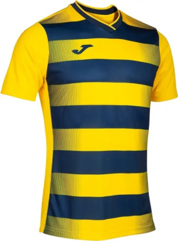 Футболка Joma EUROPA V желто-темно-синяя 102838.903