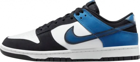 Кросівки Nike DUNK LOW RETRO NAS чорно-біло-сині FD6923-100