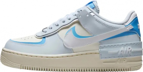 Кроссовки женские Nike AIR FORCE 1 SHADOW голубо-кремовые DZ1847-400