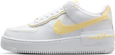 Кроссовки женские Nike AIR FORCE 1 SHADOW бело-желтые CI0919-122