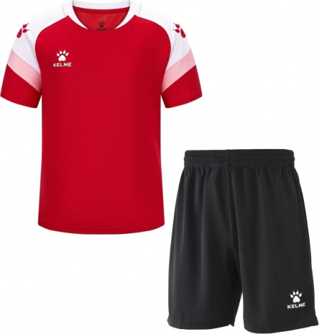 Комплект футбольної форми дитячий Kelme BRAVO червоно-біло-чорний 7351TX3093.9610_8351ZB3143.9000