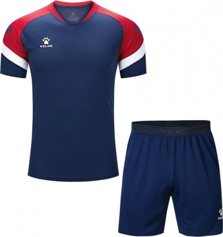 Комплект футбольної форми Kelme BRAVO темно-синьо-червоний 7351TX1092.9423_3801265.9416