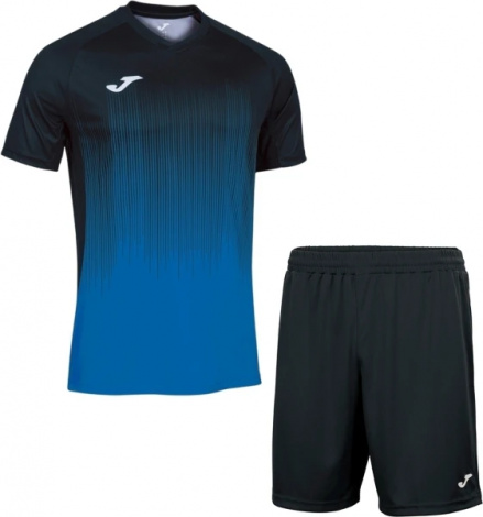 Комплект футбольної форми Joma TIGER IV чорно-синій 102764.701_100053.100