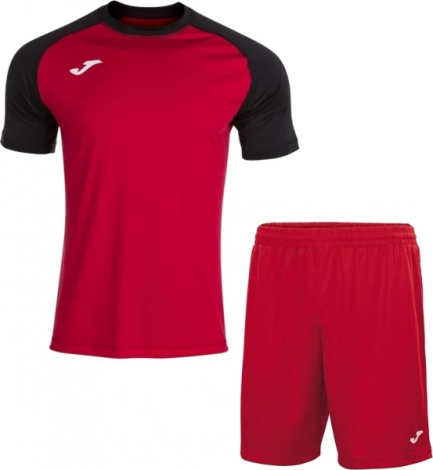 Комплект футбольної форми Joma TEAMWORK червоно-чорний 102218.601_100053.600