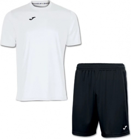 Комплект футбольной формы Joma COMBI бело-черный 100052.200_100053.100