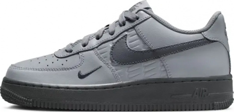 Кросівки підліткові Nike AIR FORCE 1 (GS) сіро-чорні IH4475-025