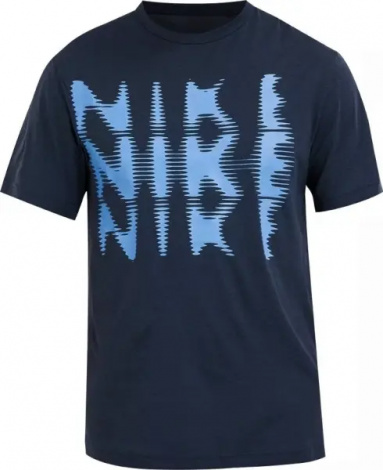 Футболка Nike HYVERSE DRI-FIT UV темно-синяя HJ3074-437