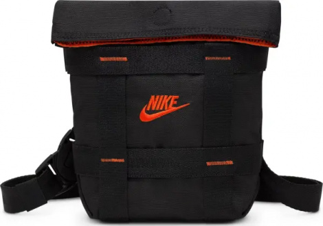 Сумка через плече Nike SPORTSWEAR CARGO чорно-помаранчева HF8106-010