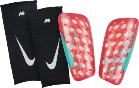 Щитки футбольные Nike MERCURIAL FLYLITE SUPERLOCK красно-бирюзово-черные DN3608-850