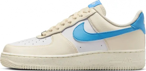 Кроссовки женские Nike AIR FORCE 1 '07 NEXT NATURE кремово-бело-голубые DC9486-110
