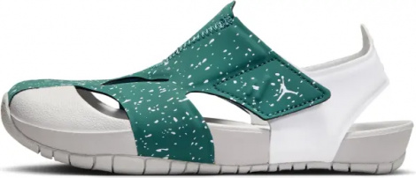 Сандали детские Nike JORDAN FLARE (PS) темно-зелено-светло-серо-белые CI7849-303