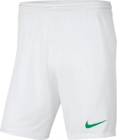 Шорты Nike PARK III SHORT NB бело-зеленые BV6855-102