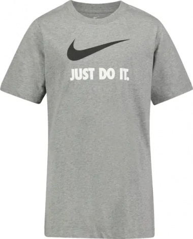 Футболка подростковая Nike SPORTSWEAR JDI SWOOSH серая AR5249-063