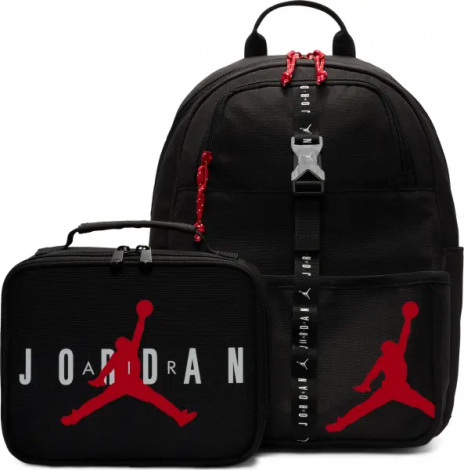 Рюкзак подростковый Nike AIR JORDAN LUNCH BACKPACK черно-красный 9A0775-023