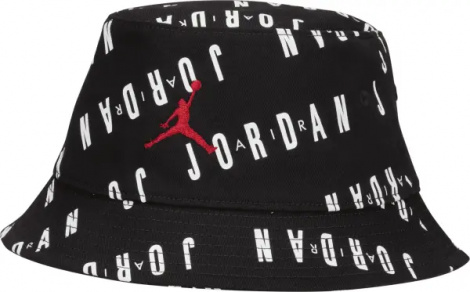 Панама подростковая Nike JORDAN PRINTED черная 9A0735-F66
