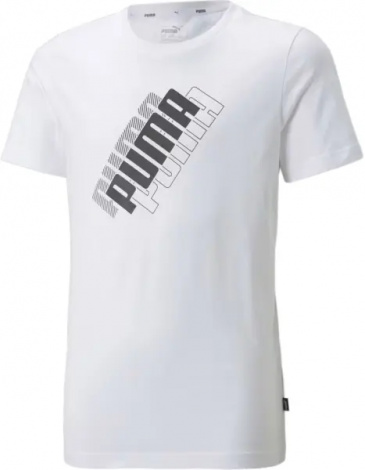 Футболка підліткова Puma POWER LOGO біла 847296-02