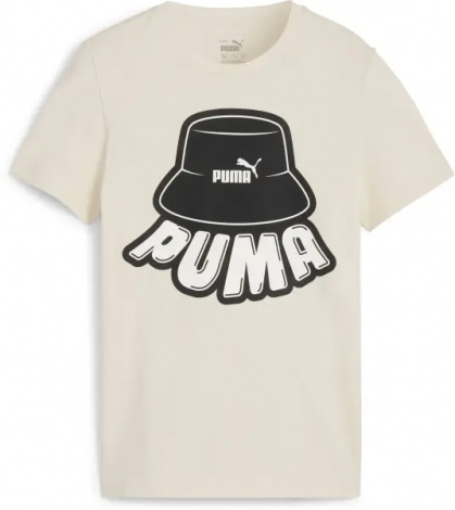 Футболка подростковая Puma ESSENTIALS MID 90S бежевая 679720-87