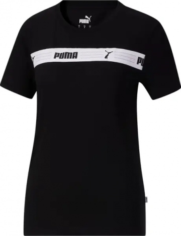 Футболка женская Puma LINE UP SCRIPT черная 678750-01