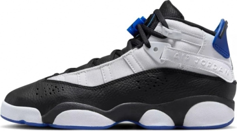 Кросівки баскетбольні підліткові Nike JORDAN 6 RINGS біло-чорно-сині 323419-142