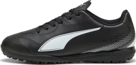 Сороконожки (шиповки) детские Puma VITORIA II TT JR черно-белые 108504-01