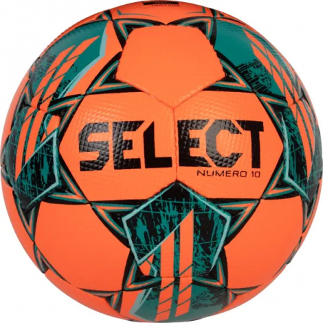 Футбольный мяч Select NUMERO 10 (FIFA BASIC) V25 оранжево-темно-зеленый