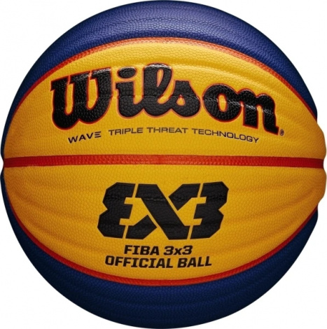 Баскетбольний м'яч Wilson FIBA 3X3 темно-синьо-жовто-червоний
