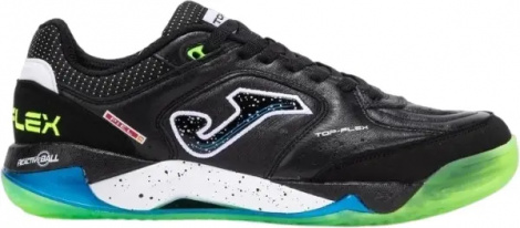 Футзалки (бампи) Joma TOP FLEX PLUS чорно-зелено-сині TOUW2501IN