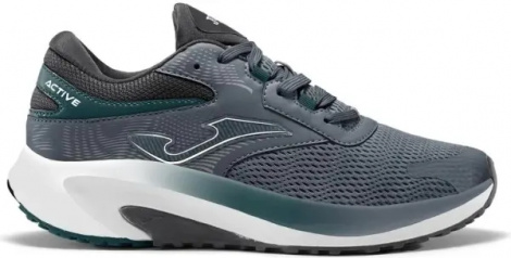 Кроссовки беговые Joma ACTIVE серо-темно-зеленые RACTIW2520